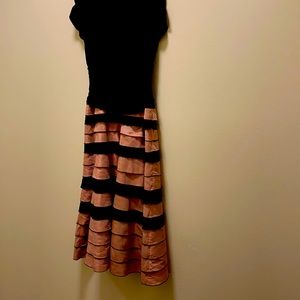 Black and cream dress